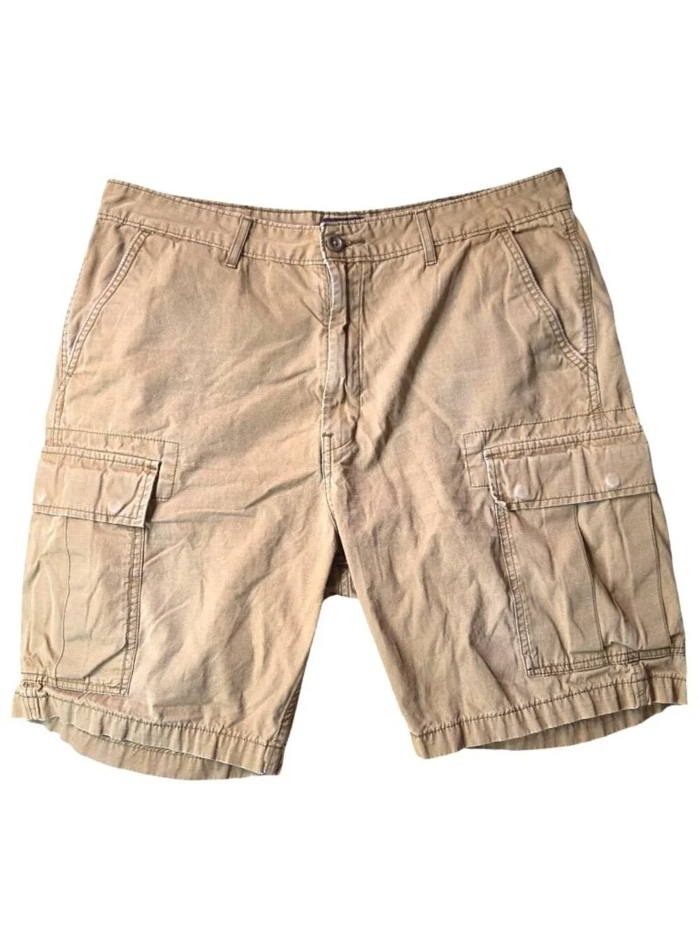 Levi's Khaki Tan Six Pocket Casual Outdoor Cotton Cargo Shorts Men's Size 36